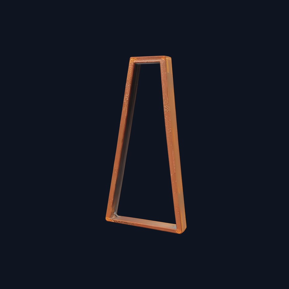 Rustic Industrial Metal Aframe Table Leg Model Pack